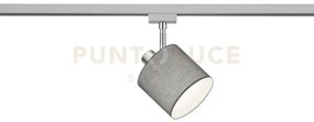 Duoline tommy spot orientabile paralume grigio d. 12cm per sistema ...