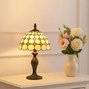 Brilagi - Lampada da tavolo Tiffany a vetri colorati DORAN 1xE14/40W/230V