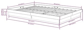 Giroletto in Legno Massello 135x190 cm Double