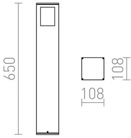 RED - Design Rendl - R10433 - Lampada da esterno PONDER 1xE27/18W/230V IP44 nera