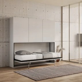 Letto NABOR singolo a scomparsa Bianco Frassino Composizione D