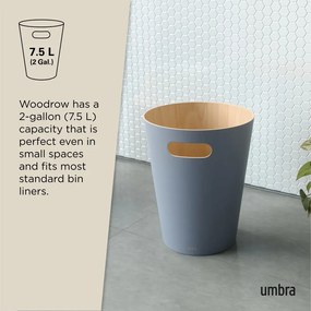 Bidone blu 7,5 l Woodrow - Umbra