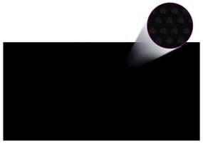 Copertura Per Piscina Nera 732x366 Cm İn Pe /