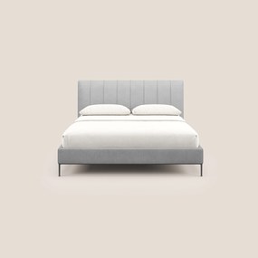 Calliope letto imbottito piedini alti completamente sfoderabile in tessuto smacchiabile T17