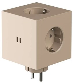 Avolt - Square 2 Socket Extender w/30W Dual USB-C Beige Avolt