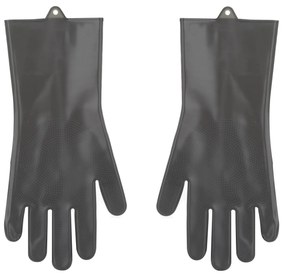 Guanti in silicone con setole