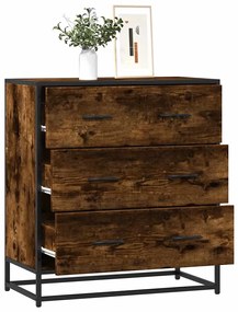 Credenza Rovere Fumo 68x35x76 Cm İn Truciolato /
