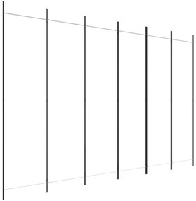 Divisorio a 4 pannelli bianco 300x200 cm tessuto