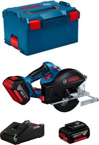 Sega Circolare bosch gkm 18V-50 (2 x 5,0 Ah + GAL18V-40 + L-Boxx 238)