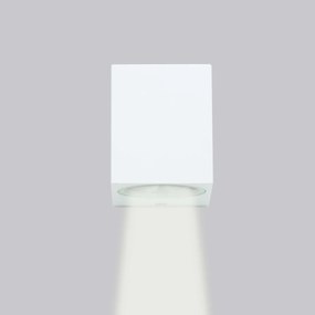 Applique Quadrata Monodirezionale IP65 - GU10 Bianco