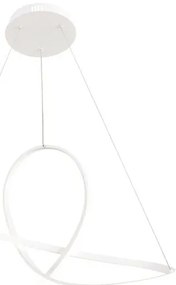 Lampadario LED moderno Smilla bianco Ø60cm, luce con 3 temperature di colore 4900 lumen