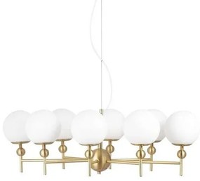 Astrid 85 Lampada A Sospensione Ottone Spazzolato/Bianco - Globen Lighting