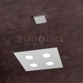 Area sospensione 4+2 luci biemissione quadra grigio 1127-s4+2-gr