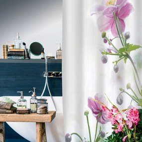 Tenda per doccia 180x200 cm Anemone – Spirella