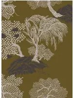 Isidore Leroy Carta da parati Jardin d'Asie - Kaki