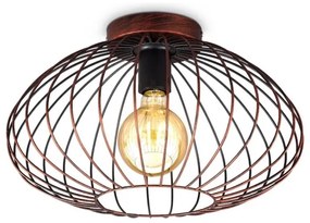 B.K. Licht 1471 - Lampadario a plafone  RETRO 1xE27/40W/230V rame