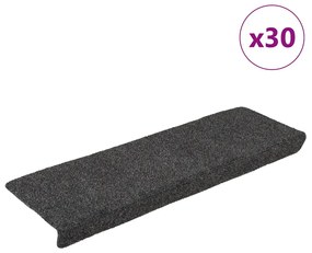 Tappetini Autoadesivi Per Scale 30 Pz Antracite 65x21x4 Cm /