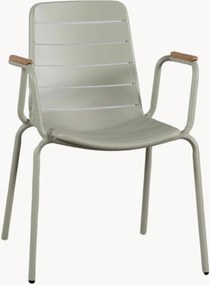 Sedia da giardino con braccioli in legno di teak Parc