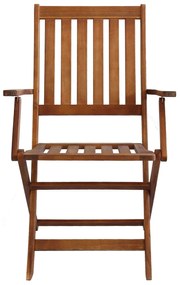 DRESDA - poltrona da giardino pieghevole in legno massiccio di acacia