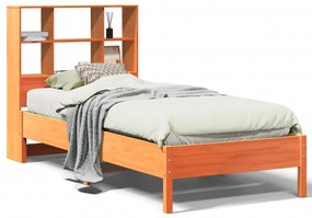 Letto libreria senza materasso marrone cera 90x190 cm in pino