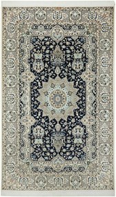 Nain Tappeto persiano 160x260 Blu (Iran) Annodato A Mano