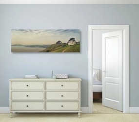 Quadro su tela – Casa sulla scogliera