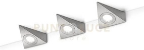 Applique a parete triangolare led sottopensile ecco  273370307 acciaio