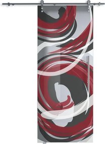 Anta per porta scorrevole esterno muro Energy in vetro multicolore, L 96 x H 215 cm spessore 10 mm, apertura sinistra