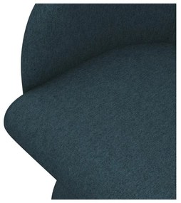 Sedia da pranzo color petrolio in imbottito Kanoa – Makamii