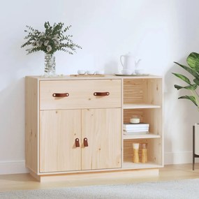 Credenza 98,5x40x75 Cm İn Legno Massello Di Pino /