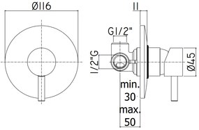 Paffoni Light Lig011 Miscelatore doccia Incasso senza deviatore con piastra lusso 11 cm Cromo