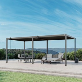 PRIMEYARD Pergola 3x6m, tetto lamellare, antracite - (GFPV01108)