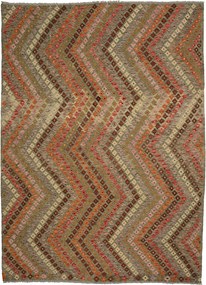Kilim Tappeto 220 x 300 Rosso (Afghanistan) Tessuto A Mano