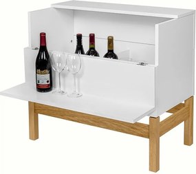 Mobile vino bianco/naturale 75x70 cm Grande - Woodman