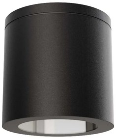 Applique da soffitto IP54 GU10 in Alluminio e Vetro - Nera Colore del corpo Nero