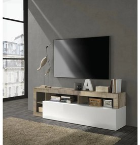 Mobile TV LENOR bianco/marrone