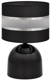 Lampada da tavolo HELEN 1xE27/15W/230V nero/argento