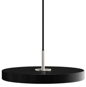 Asteria Mini Lampada a Sospensione Nero/Top Acciaio - UMAGE