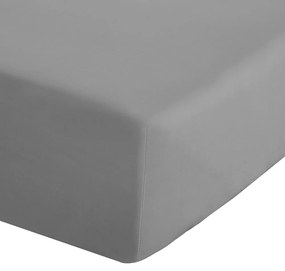 Lenzuolo con angoli grigio in percalle 90x190 cm Easy Iron Percale – Catherine Lansfield