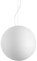 Sospensione Moderna Carta Metallo Bianco 1 Luce E27 D50Cm