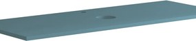 Top per lavabo Niwa L 120 x H 1.8 x P 46 cm laccato opaco blu pacifico truciolare