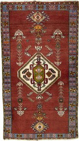 Shiraz Tappeto persiano 140 x 80 Rosso (Iran) Annodato A Mano
