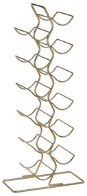 Portabottiglie in metallo color oro 12 bottiglie Wren - Premier Housewares