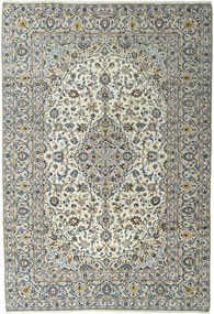 Kashan Tappeto 250x360 Beige (Iran) Annodato A Mano