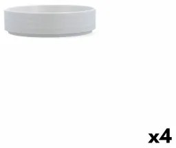 Ciotola Ariane Artisan Ø 14 cm Ceramica Bianco (4 Unità)