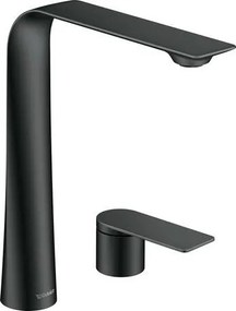 Miscelatore lavabo XL bocca 180 mm 2 fori maniglia a leva senza scarico nero opaco D1 D11130002046 Duravit