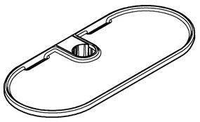 GROHE 27725001 - Mensola VITALIO UNIVERSAL 222 x 100 mm bianca