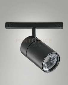 Ermes spot 48v nero 3000k 2820lm 27w 43° on/off per sistema binario