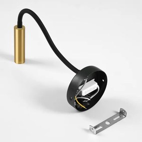 Brilagi - LED Lampada flessibile da muro MAYA LED/3W/230V 4000K nero/oro