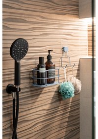 Scaffale da bagno autoportante in metallo azzurro Grena - Compactor